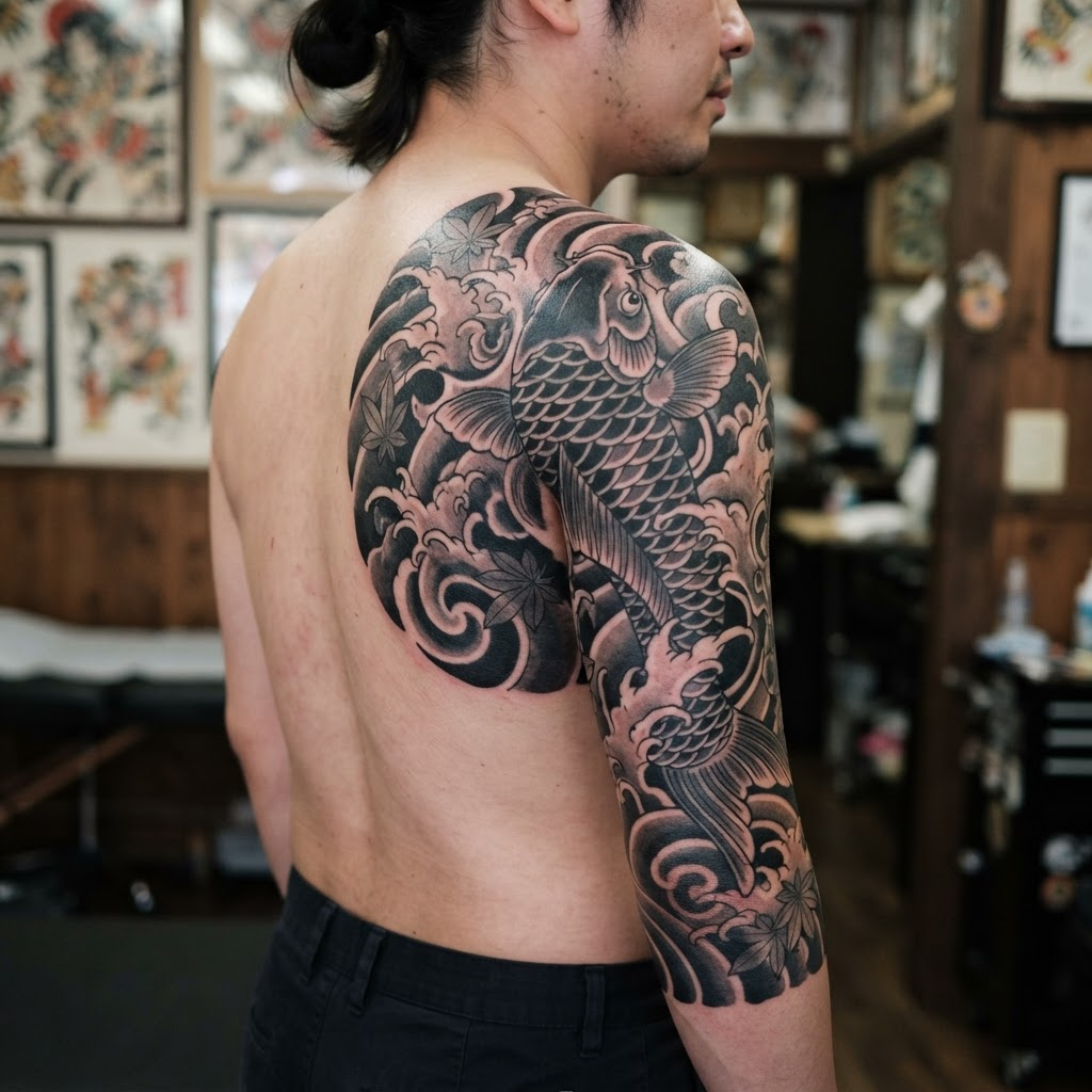 Traditional Japanese tattoo art